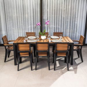 Comedor Tipo Madera 8 Puestos