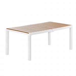 Mesa Madeira Rectangular Para Exterior e Interior