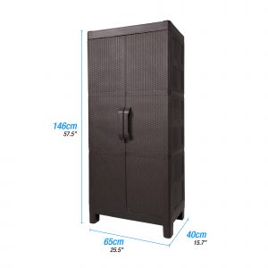 Armario exterior capri multiusos abierto medidas