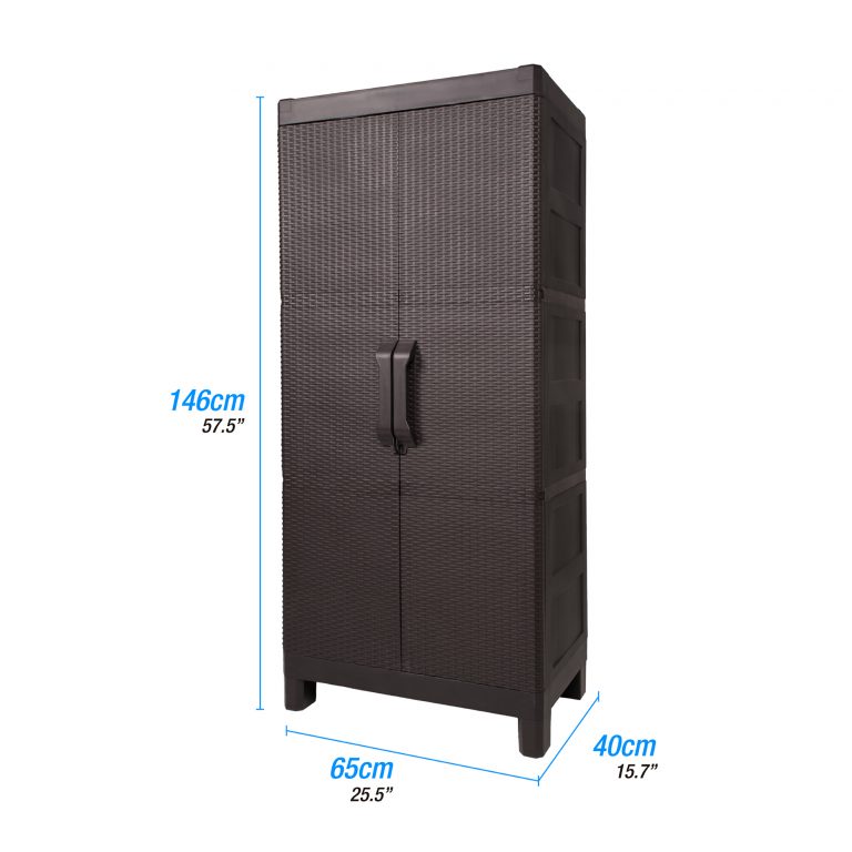 Armario exterior capri multiusos abierto medidas