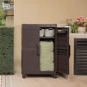 Armario montana exterior puerta abierta