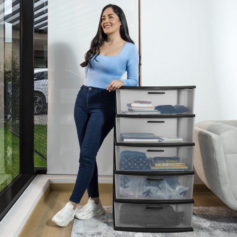 Comoda cajonera plastica 5 niveles uso