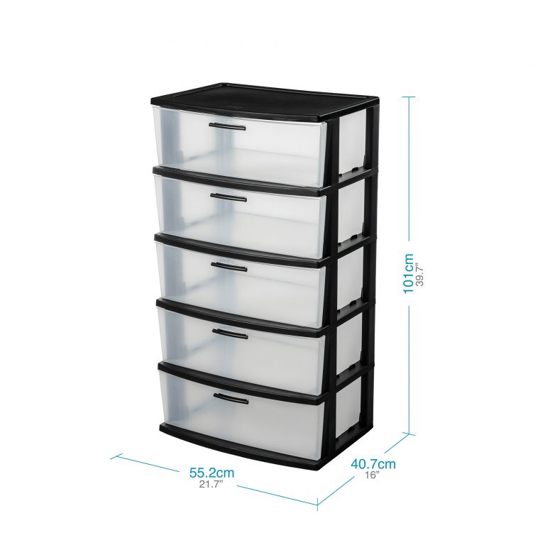 Comoda cajonera plastica 5 niveles medidas