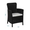 Juego de sala jardin exterior 2 puestos alberca cojin antifluido textura sillon medidas