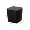Juego de sala jardin exterior 4 puestos terraza mesa baul medidas