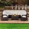 Sala jardin terraza exterior tipo c cojineria de lujo asiento y espaldar