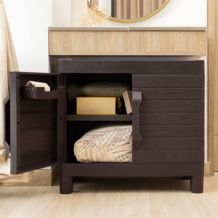 Armario exterior multiusos montana s puerta abierta