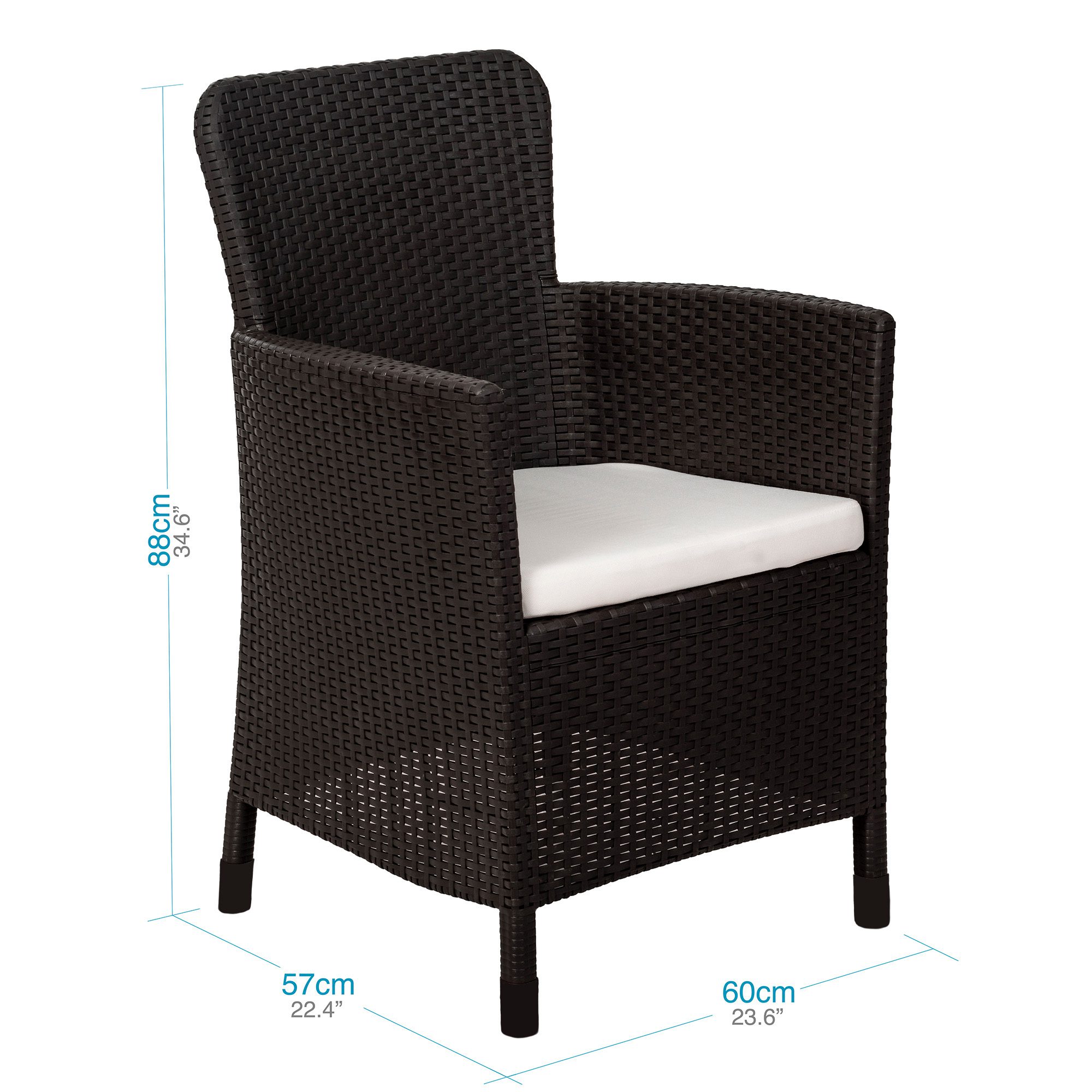 Comedor exterior 6 puestos isometrica sillon