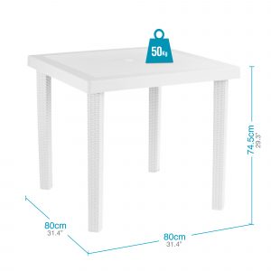 Comedor exterior 4 puestos fondo blanco mesa isometrica 80x80 Comedor exterior 4 puestos fondo blanco mesa isometrica 80x80