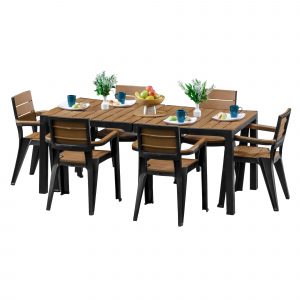 Comedor exterior 6 puestos jardin fondo blanco Comedor exterior 6 puestos jardin fondo blanco