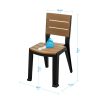 Comedor exterior 4 personas textura isometrica silla