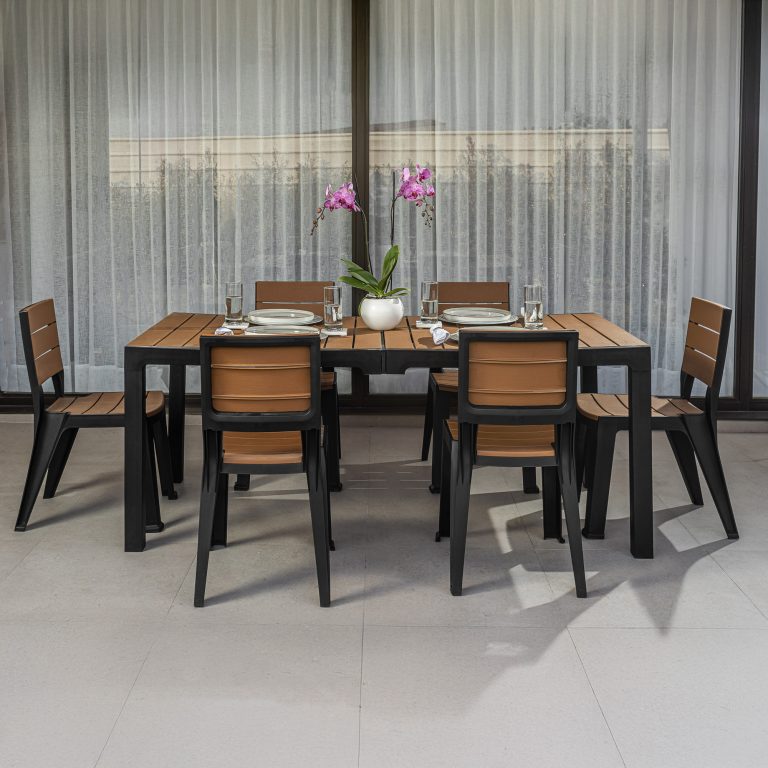 Comedor exterior jardin 6 puestos desayunador