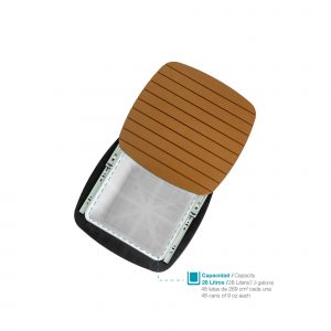 Mesa hielera exterior