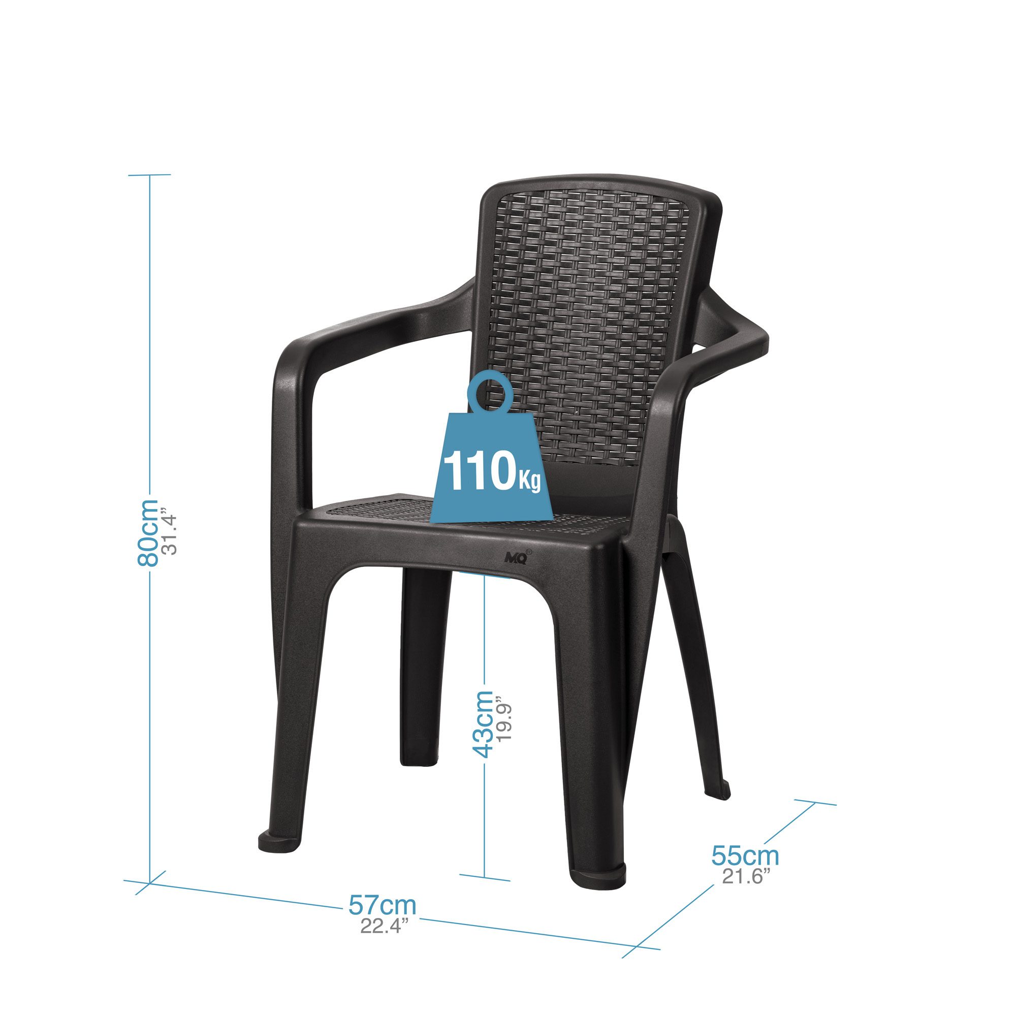 Silla de jardin x4