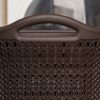Cesto para Ropa Sucia 54L Tipo Crochet con Tapa