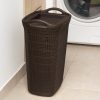 Cesto para Ropa Sucia 54L Tipo Crochet con Tapa