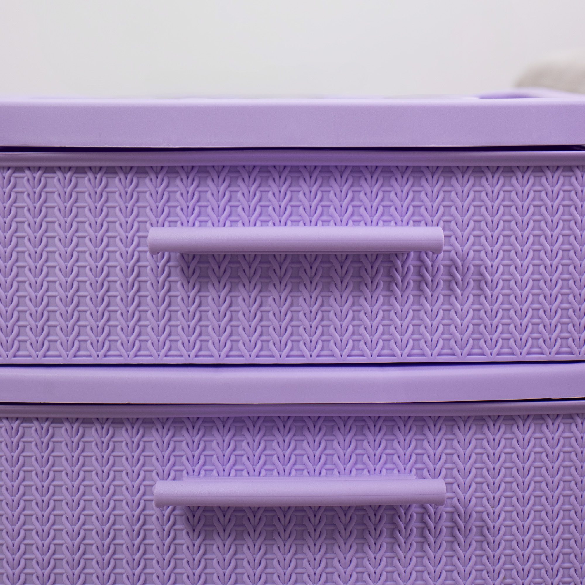 Cajonera modular 4 niveles tipo crochet plastico