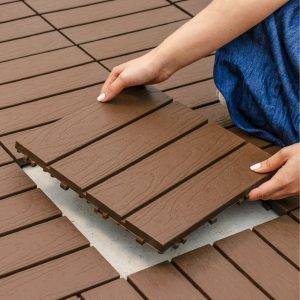 Piso deck modular plastico exterior