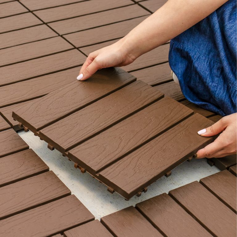 Piso deck modular plastico exterior