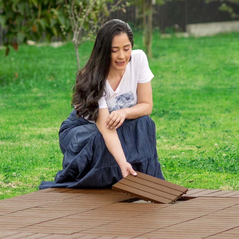 Piso deck modular plastico exterior